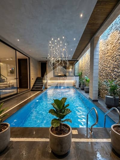 1 Kanal Top Quality Build Luxurious Beautiful Ultra Modern Design Villa Sami Furnished With Basement For Sale In DHA Lahore Phase 7 Prime Location.