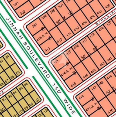 1-Kanal Pair Plot for sale C block in topcity-1 near new airport