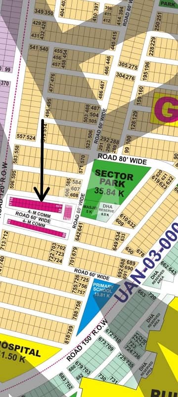 DHA PHASE 9-PRISM 1KANAL POSSESSION SECTOR "G=PLOT NO 738 DEMAND 340LAC NEAR PARK MOSQUE SECTOR SHOPS 120RD BACK PRIME LOCATION