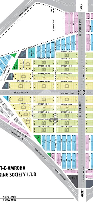 400 Square Yard Plot Sale In Block 2 Saadi Town Karachi 60 Feet Road