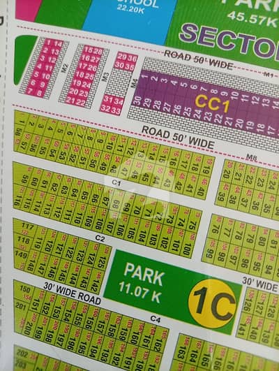 DHA Rahbar Sector-1 Block C Best Option Available Here In This Block Under Ground Wiring Area Near Small Park Best Approach From Pine Avenue It All Dues Clear Possession Plot