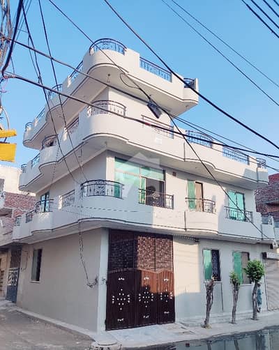 6 Marla Triple Story Corner House with Shop for Sale in Al Hamd Colony, Lahore