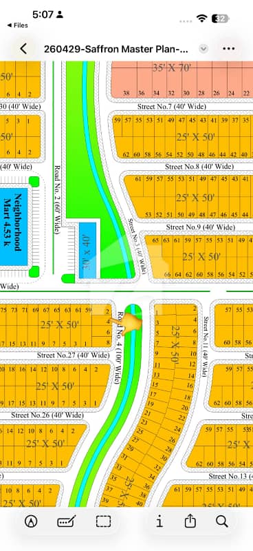 5 Marla 2nd To Corner Category Plot 100ft Road
