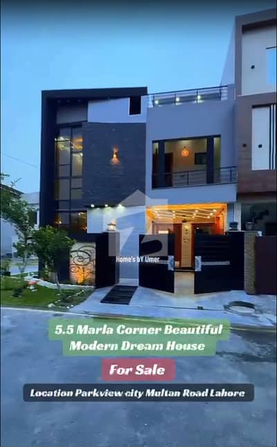 Brand New 5.5 Marla Corner House for Sale in Platinum Block, Park View City Lahore