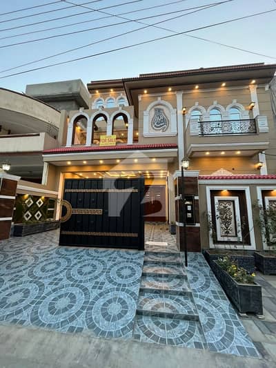 10 Marla Brand New Luxury Latest Accommodation Spanish Style Luxury House First Entry Owner Built Available For Sale In PIA Housing Society Near Johar Town Lahore