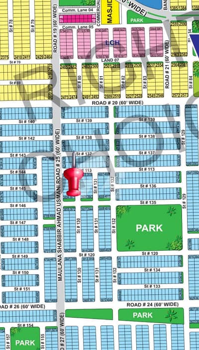 DHA MULTAN 5 Marla Sector V Prime location for sale at reasonable price near Park near masque Commercial Markeet located between Parks .