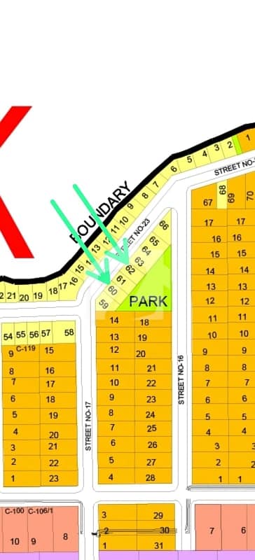 DHA Phase 3 Sector K , Plot No ON Call Street No 23 Size 5 Marla For Sale