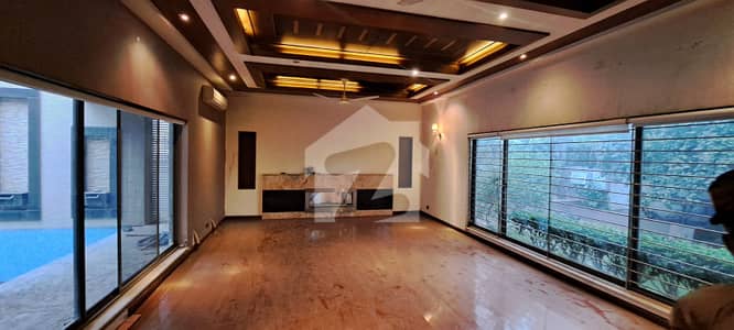 2 Kanal Slightly Used Luxury Ultra-Modern Design Most Beautiful 6-Bedroom Fully Furnished Swimming Pool Bungalow For Rent Facing Shebba Park at Prime Location of DHA Lahore Near To Park Masjid & Commercial Market .