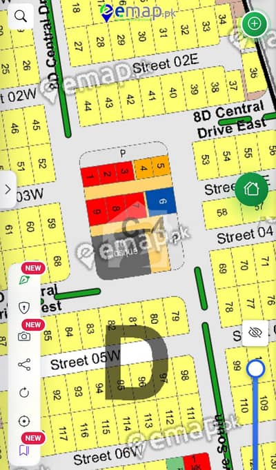 300 Sq. Yd Commercial Plot for Sale in Sector 8D, Community Center C4 DHA City Karachi