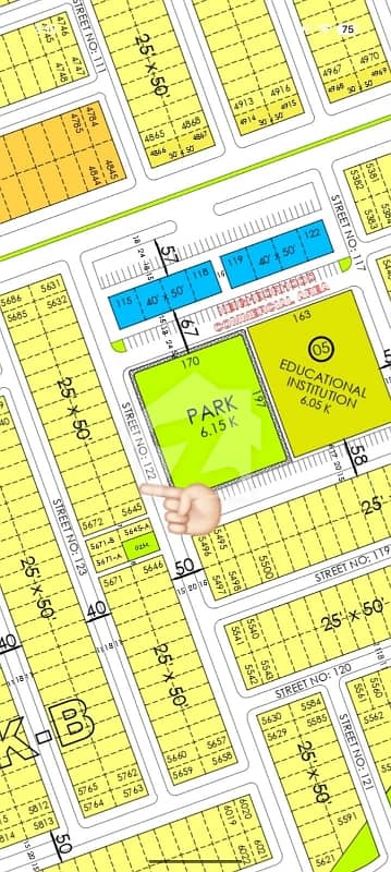 5 Marla Park Face 50 ft Road Sun Face Plot Block B Faisal Hills For Sale