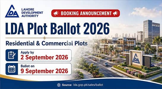 LDA Avenue 1 Commercial 5 Marla Plot File (Ballot September 2026)