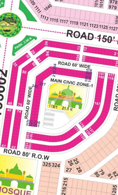 A BEAUTIFULL COMERCIAL CORNER PLOT AT DHA 9 PRISM ZONE 1