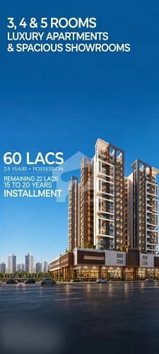 3 BED LOUNGE APARTMENT (ONLY 92 LAC CASH. 30 LAC LOAN)