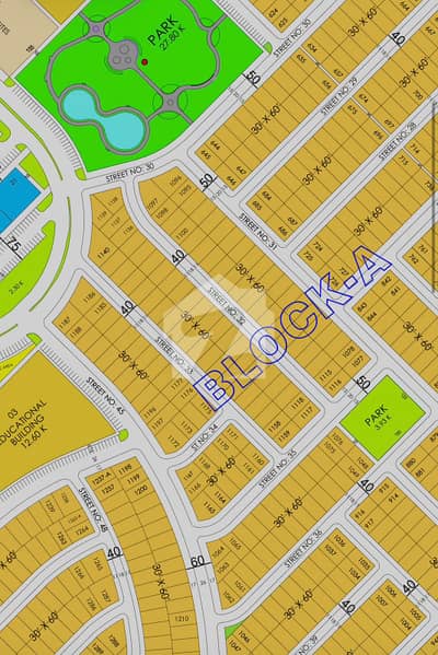 8 MARLA PLOT FOR SALE In FAISAL TOWN BLOCK A