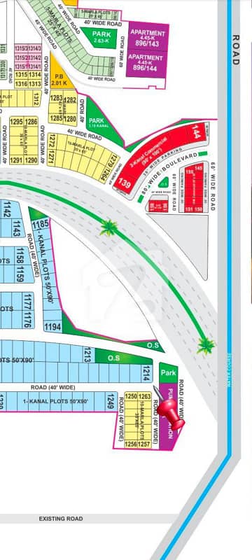 22 Marla Corner Plot for Sale Tauheed Block, Bahria Town Lahore