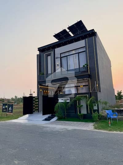 5 Marla Modern Design Sami Furnished House For Sale With 6KV Solar Location Central Park Lahore
