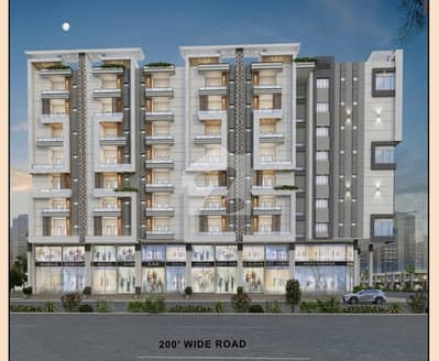 1386 sq ft super luxury Show roomon 200 ft road with 20 ft Height