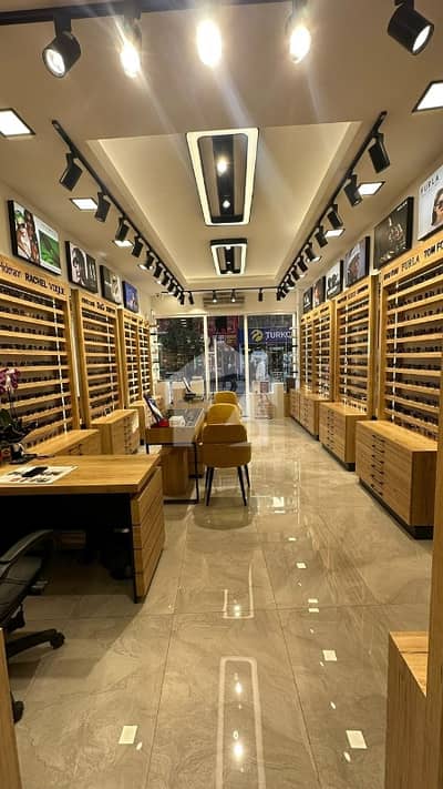 1000 Sq. Ft. Premium Commercial Shop For Rent On Main MM Alam Road, Gulberg Lahore commission 1 month rent no bargaining please