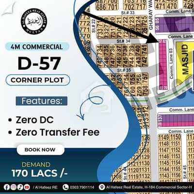 4 marla Commercial Plot for sale in DHA Multan sector D