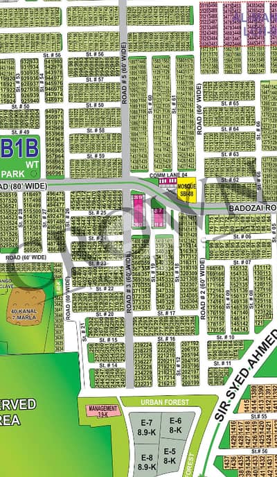 10 Marla Residential Plot For Sale in Sector B1 DHA Multan