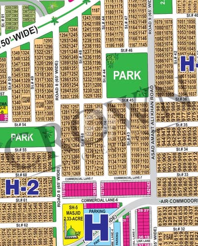 1 Kanal Residential Plot For Sale in Sector H DHA Multan