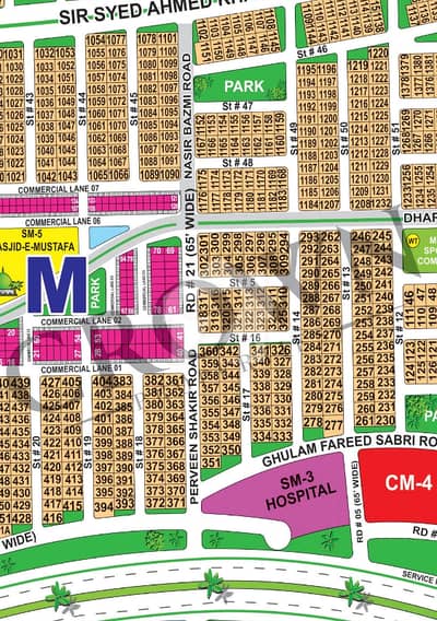 1 Kanal Residential Plot For Sale in Sector M DHA Multan