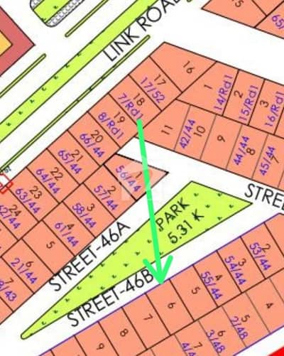 Park Face Plot For Sale Dha Phase 5 Sector. F1. Plot Number. 6 Street No 46B For Sale Direct Deal With Owner All Dues Clear Plot