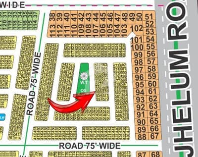 N Black 5 Marla Plot For Sale In LDA City Lahore And Facing Park