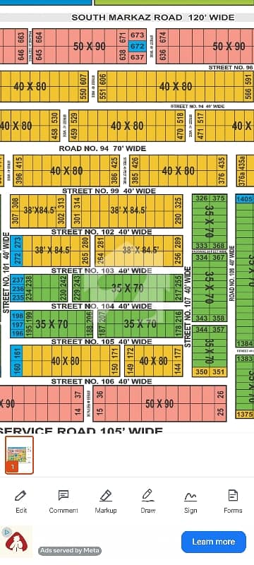 14 MARLA Cutting Area Plot For Urgent Sale F14/4 Street 99 Plot 315
