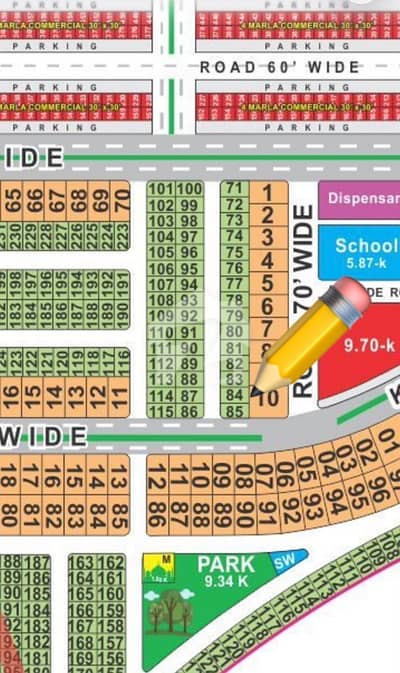 LDA city Lahore A-1 block 10 Marla plot for sale on ground carpeted road possession available ready to construction plot