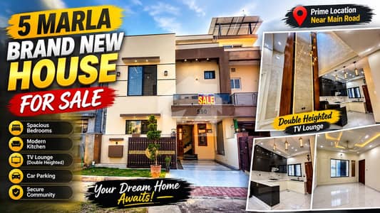 5 MARLA BRAND NEW HOUSE FOR SALE IN BAHRIA TOWN PHASE 8