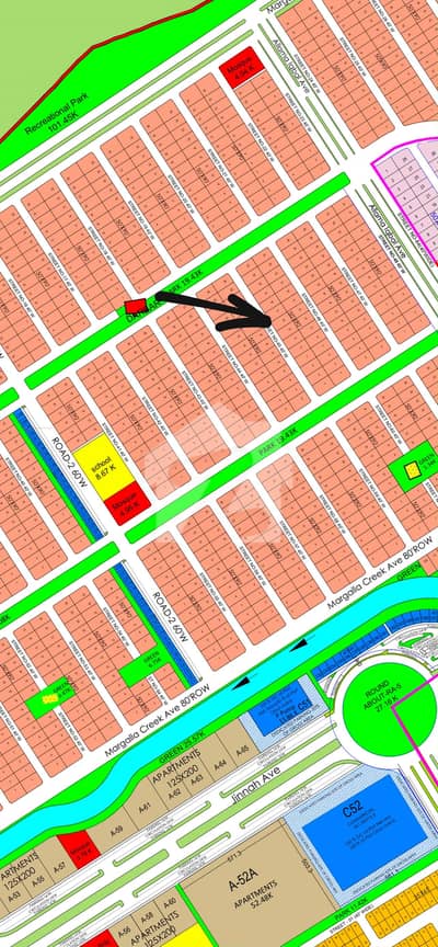 ME - 3 plot for sale street 45 Middle location Area