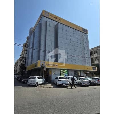 200 Square Yards 3 Side Corner Building For Sale With Bank Rental Imcome