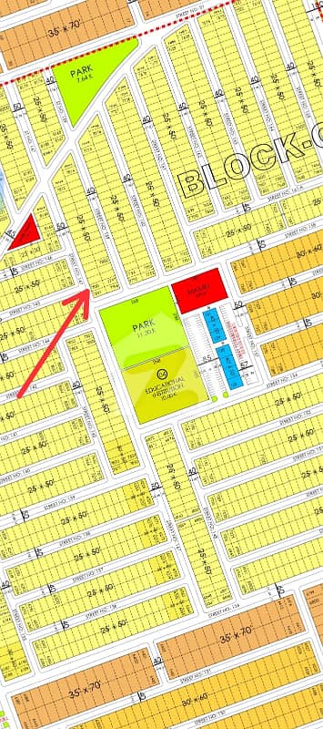 5 MARLA 50 FEET ROAD 2ND TO CORNER NEAR TO PARK