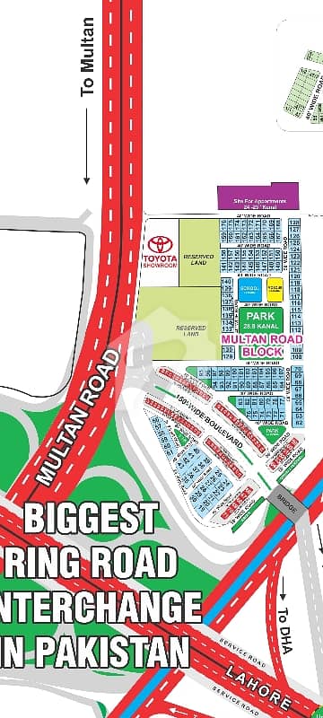 1 Kanal Plot EE Block Multan Road For Sale