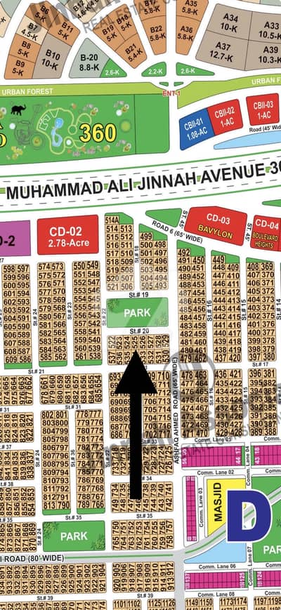 1 Kanal Park Facing Prime Location Plot Near To Main Boulevard Available For sale In DHA Multan