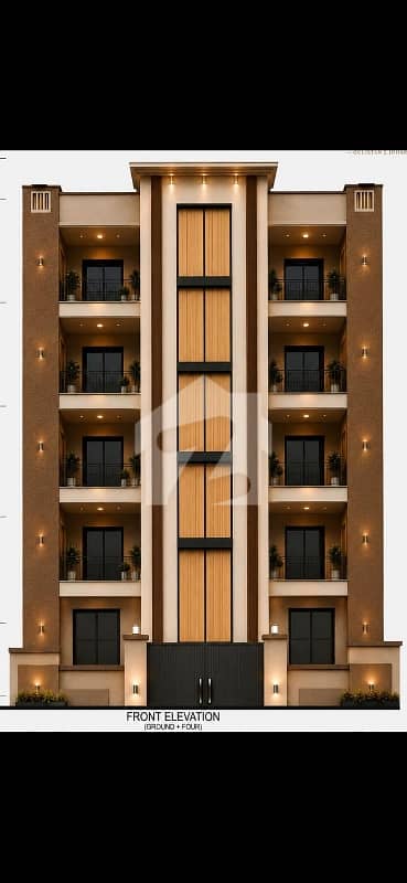 3-Rooms Brand New Apartment With Lift at 2nd Floor Paposh Nagar Main Road Facing
