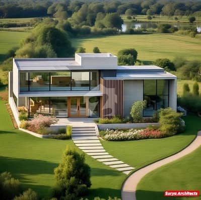 8-Kanal Corner Farmhouse Plot With Complete Boundary Wall In A Prime Location For Sale