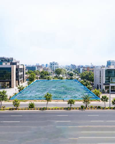 2 Kanal Blue Commercial Plot For Sale With 64 Feet Front In A3 Block, Gulberg, Lahore