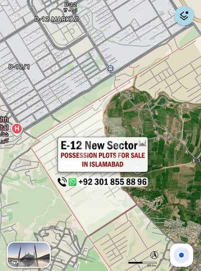 4 Marla corner Plot For Sale in E-12 sector Islamabad
