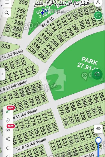 14 Marla Corner plot, park-facing for sale