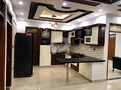 Complete Furnished Unit Corner Westopen With Roof 190sq Yard Wide Road 3bed DD 4th Floor With Roof Naz No 1