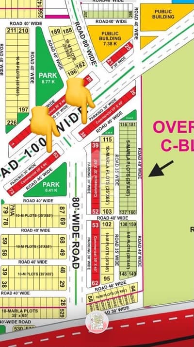 4 Marla Oversees C Commercial for sale