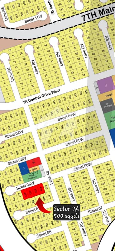 500 Sq. Yards Park Facing Residential Plot For Sale In DHA City Karachi Sector 7A | Prime Location