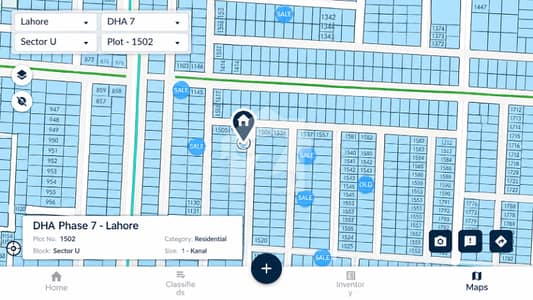 1 Kanal Plot For Sale In DHA Phase 7 U Block Direct & Easy Approach