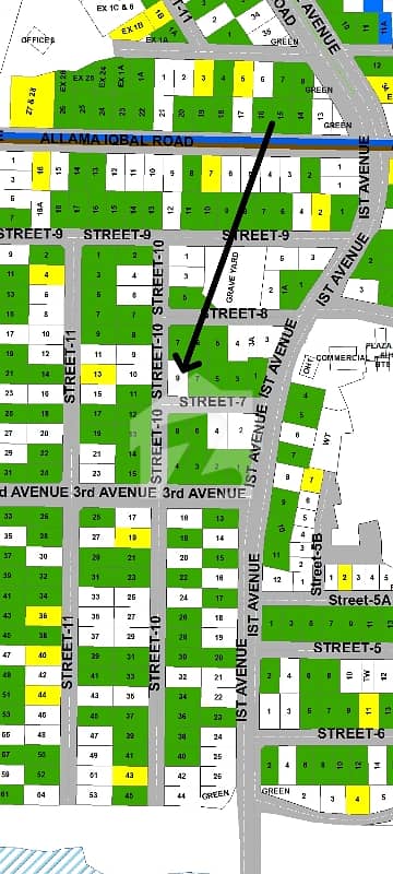 CORNER PLOT 09 STREET 07 AVAILABLE IN SECTOR E