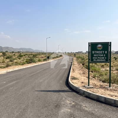 Prime 1 Kanal Plot on 40ft Wide Street | Sector E, DHA Phase 3 Islamabad