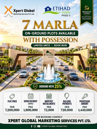 7 MARLA PLOT AVAILABLE PHASE3