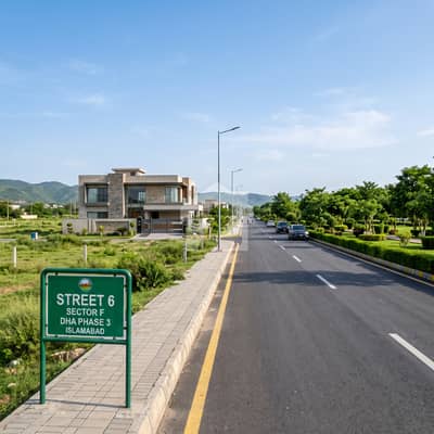 Premium 1 Kanal Park-Facing Plot in Sector F, DHA Phase 3 Walk to Main Commercial & Lake