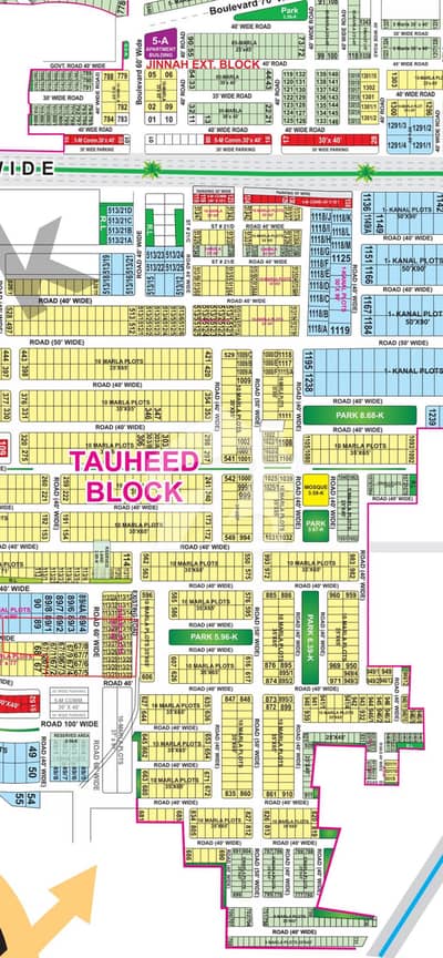 906 Tauheed | 999 Tauheed | 1009 Tauheed | 1086 Tauheed Block Plots Available For Sale